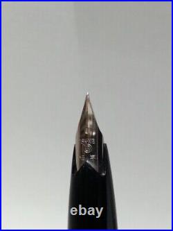 Fountain Pen PLATINUM STERLIG SILVER 18K-WG Size F 925 withCase VG