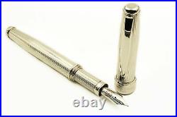 Fountain Pen Pin Striped Solid 925 Silver B Nib Pelikan Cartridge