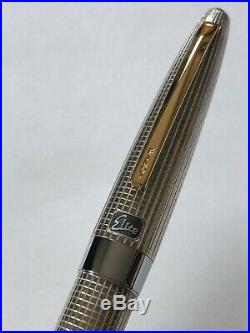 From JapanPILOT Fountain Pen ELITE STERLING SILVER VINTAGE 1972 18K Nib F