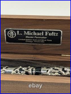 Fultz Parker Duofold Floral Repousse Sterling Silver Fountain Pen LE 12/200