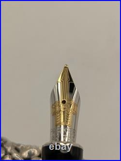Fultz Parker Duofold Floral Repousse Sterling Silver Fountain Pen LE 12/200