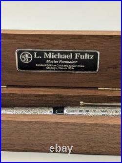 Fultz Parker Duofold Hand Engraved Sterling Silver Fountain Pen LE 121/500