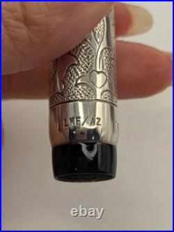 Fultz Parker Duofold Hand Engraved Sterling Silver Fountain Pen LE 121/500