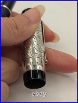 Fultz Parker Duofold Hand Engraved Sterling Silver Fountain Pen LE 121/500