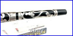 GRAIL SETH CROCKER by Aikin Lambert Fountain Pen STERLING SILVER BLOW FILLER WOW