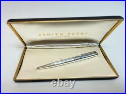 German 1960's Zenith Extra 925 Sterling Silver Guilloche Ballpoint Pen Box