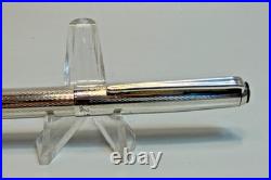 German 1960's Zenith Extra 925 Sterling Silver Guilloche Ballpoint Pen Box