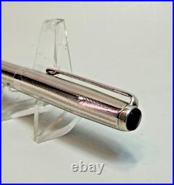 German 1960's Zenith Extra 925 Sterling Silver Guilloche Ballpoint Pen Box