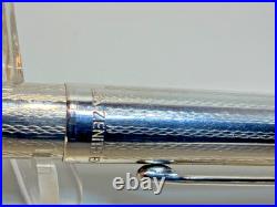 German 1960's Zenith Extra 925 Sterling Silver Guilloche Ballpoint Pen Box