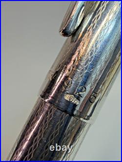 German 1960's Zenith Extra 925 Sterling Silver Guilloche Ballpoint Pen Box German 1960's Zenith Extra 925 Sterling Silver Guilloche Ballpoint Pen Box