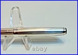 German 1960's Zenith Extra 925 Sterling Silver Guilloche Ballpoint Pen Box