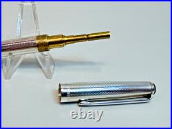 German 1960's Zenith Extra 925 Sterling Silver Guilloche Ballpoint Pen Box