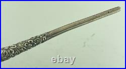 Gorgeous Gorham Sterling Early Dip Pen Repousse Flowers