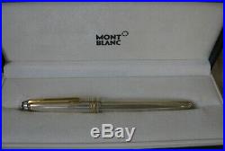 Gorgeous Montblanc Meisterstück Sterling Silver 925 Godrons Roller Pen