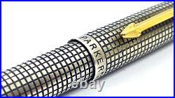 Gorgeous Parker 75 Ballpoint Pen, Sterling Silver Cap & Barrel, Usa, Sb