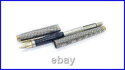 Gorgeous Parker 75, Sterling Silver Cisele, 14k Broad Nib, Made In Usa, Oc