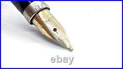Gorgeous Parker 75, Sterling Silver Cisele, 14k Broad Nib, Made In Usa, Oc