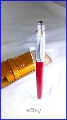 Gorgeous Pasha de Cartier Trinity Ruby Silver Fountain Pen