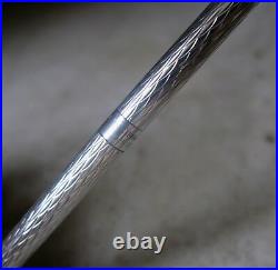 Gorgeous Scarce Tiffany & Co Sterling Silver Ball Pen Diamond Pattern