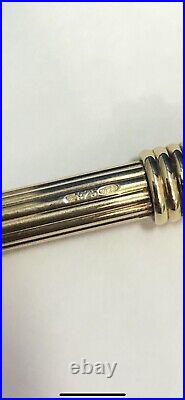 Gorgeous Swiss Made Christian Dior Sterling Silver. 925 Ballpoint Pen Gold Plate