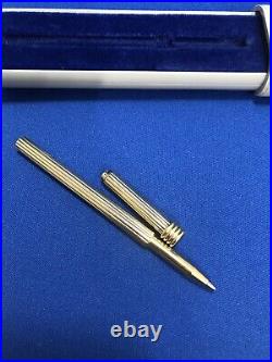 Gorgeous Swiss Made Christian Dior Sterling Silver. 925 Ballpoint Pen Gold Plate