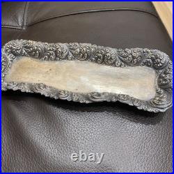 Gorgeous Victorian NY Sterling Silver pen Tray c. 1870