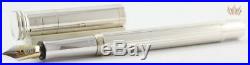Graf Von Faber-castell Classic Solid Sterling Silver Fountain Pen 18 K Gold Nib