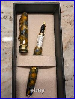 Grifos Fountain Pen Harlequin Mosaic Sterling Silver Grip Made in Italy a