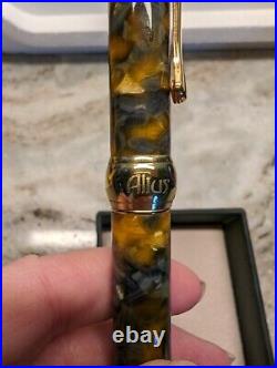 Grifos Fountain Pen Harlequin Mosaic Sterling Silver Grip Made in Italy a