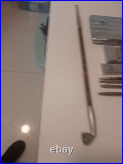 Group Of Rare Lighters/ & Sterling Pens/old Chinese Pipe