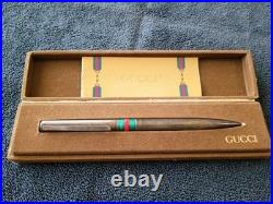 Gucci Solid Silver Pen New In Case Never Used