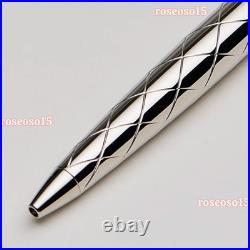HOT Rolex Imperial Silver Signature Pen Finish Ballpoint Pen New Perfect Gift