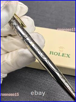 HOT Rolex Silver Gold Finish Ballpoint Pen New Perfect Gift New With Box
