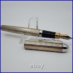 Harcourt Sterling Silver Fountain Pen With Irridium Tip