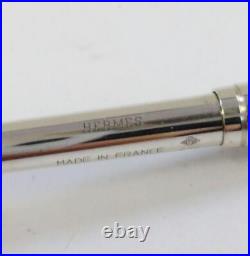 Hermes ballpoint pen sterling silver Agenda GM 11cm Used Japan Fedex