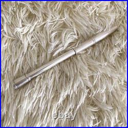 Hermes ballpoint pen sterling silver black 9cm Used Japan Fedex