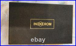 Inoxcrom Sirocco 925 Sterling Silver Cap, Black Resin Barrel Ball Pen, 0.5 Pencil