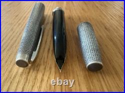 JAPAN PILOT Sterling Silver 1975 vintage 18K nib size F fountain pen