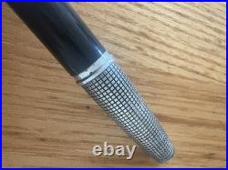 JAPAN PILOT Sterling Silver 1975 vintage 18K nib size F fountain pen