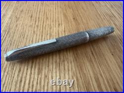 JAPAN PILOT Sterling Silver 1975 vintage 18K nib size F fountain pen