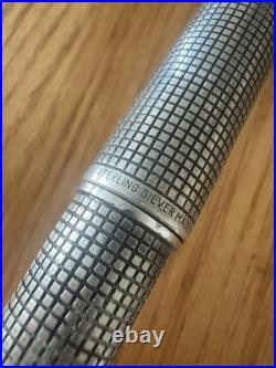 JAPAN PILOT Sterling Silver 1975 vintage 18K nib size F fountain pen