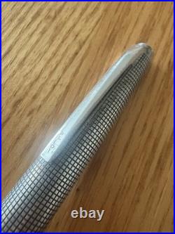 JAPAN PILOT Sterling Silver 1975 vintage 18K nib size F fountain pen