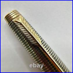 Japan Fountain pen Parker Sterling Silver 14K Gold 585 XF Nib Vintage