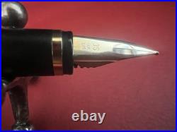 Jhon Sterling Silver 925 Guilloché Fountain Pen Gold Vintage