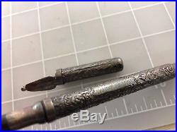 Judd's RARE Sterling Silver Swan Mabie Todd & Bard Fountain Pen Over Under Feed