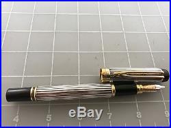 Judd's Very Nice Waterman Le man 100 Sterling Silver Fountain Pen with18kt. B Nib