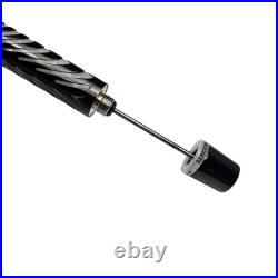 LE Visconti Ripple Black Sterling Silver Overlay Fountain Pen F 18K Nib with Box