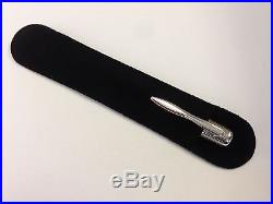 Laban Sterling Sterling Silver Roller ballpoint Pen with Velvet Pouch & 2x refill