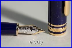 Lapis Lazuli RAMSES II Montblanc Masterpiece 144 Fountain Pen Broad 18K nib