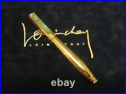 Loiminchay Qian Long Vermeil Ice Jadeite Clip Limited Edition 18K Fountain Pen